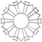 Ekena Millwork Augustus Architectural Grade PVC Pierced Ceiling Medallion, Antiqued Pewter, 20"OD x 7"ID x 1/2"P CMPP20AUAPW - alternate 1